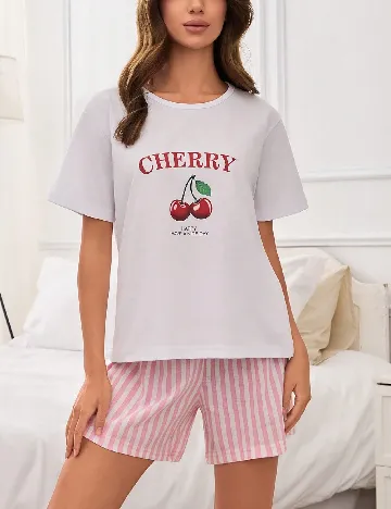 Pijama Carla Mara, mix culori