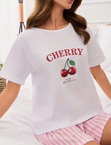 Pijama Carla Mara, mix culori