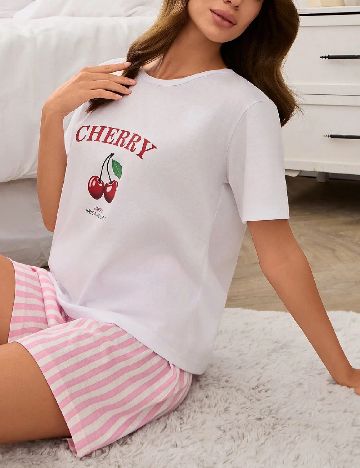 Pijama Carla Mara, mix culori