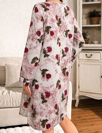 Rochie de noapte SHEIN Maternity, floral print