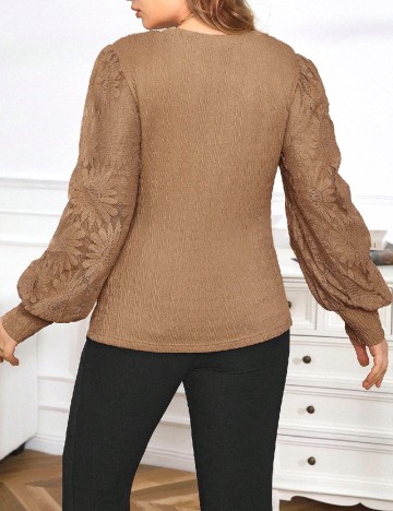 Bluza SHEIN CURVE, maro