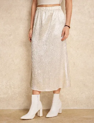 Fusta SHEIN, ecru