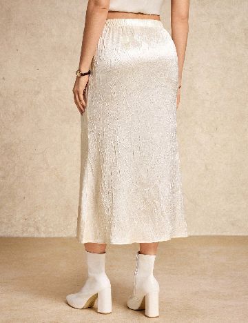 Fusta SHEIN, ecru