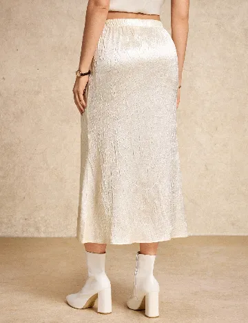 Fusta SHEIN, ecru