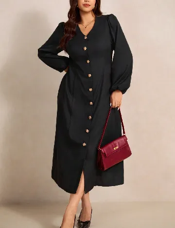 Rochie medie SHEIN CURVE, negru