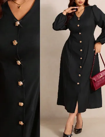 Rochie medie SHEIN CURVE, negru