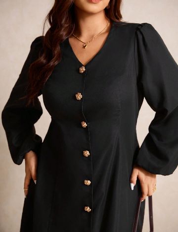 Rochie medie SHEIN CURVE, negru