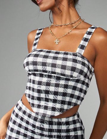 Compleu SHEIN, alb/negru