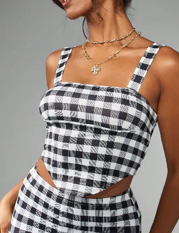 Compleu SHEIN, alb/negru