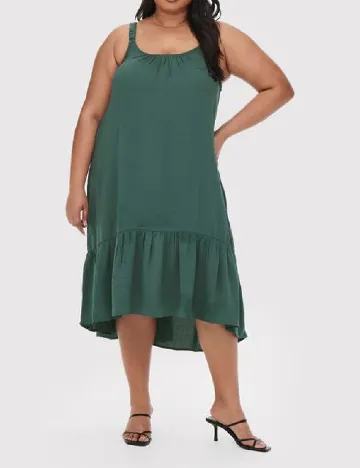 Rochie medie Only Carmakoma, verde