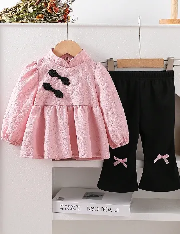 Compleu SHEIN, negru/roz