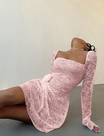 Rochie scurta SHEIN, roz