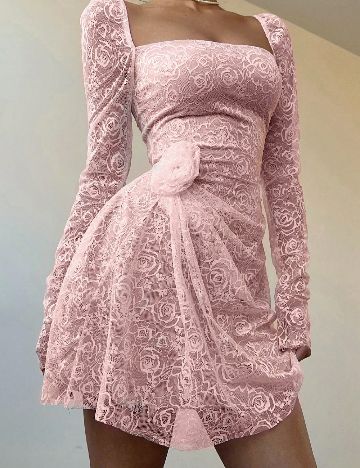 Rochie scurta SHEIN, roz