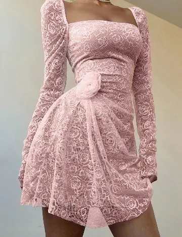 Rochie scurta SHEIN, roz