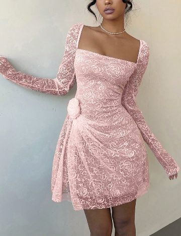 Rochie scurta SHEIN, roz