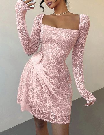 Rochie scurta SHEIN, roz