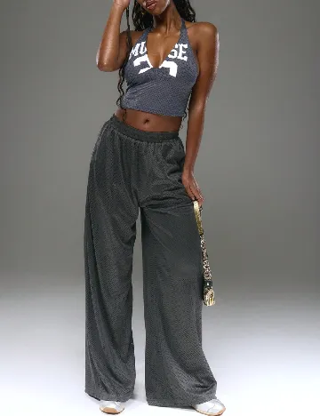 Top SHEIN, gri inchis