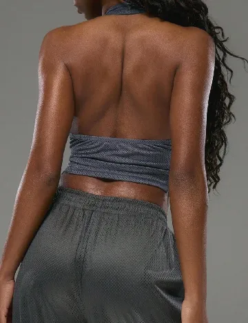 Top SHEIN, gri inchis