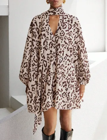 Rochie scurta SHEIN, animal print