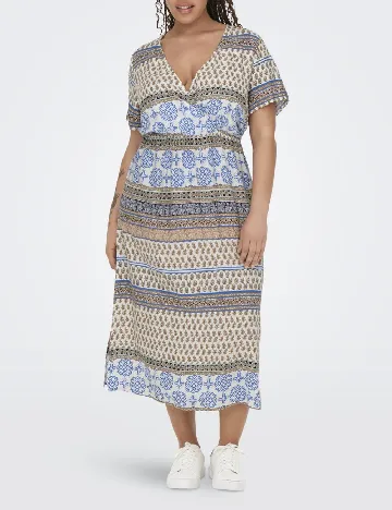 Rochie medie Only Carmakoma, mix culori