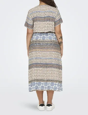 Rochie medie Only Carmakoma, mix culori