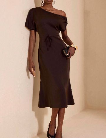 Rochie medie SHEIN, maro