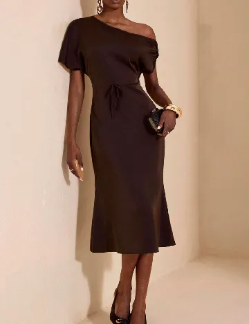 Rochie medie SHEIN, maro