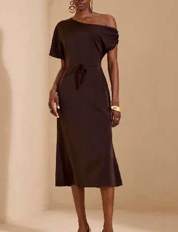 Rochie medie SHEIN, maro