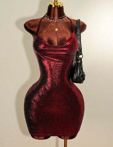 Rochie scurta SHEIN, rosu