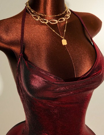 Rochie scurta SHEIN, rosu