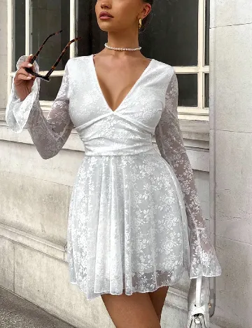 Rochie scurta SHEIN, alb