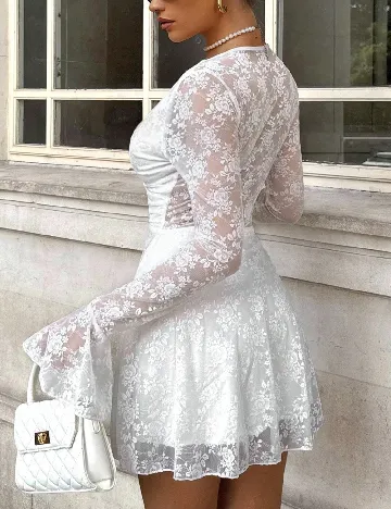 Rochie scurta SHEIN, alb