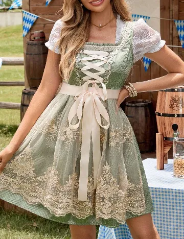 Rochie scurta SHEIN, verde