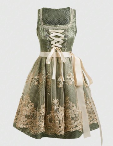 Rochie scurta SHEIN, verde