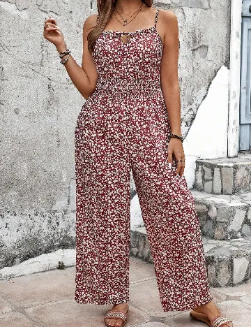 Salopeta SHEIN CURVE, floral print