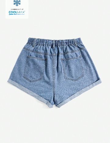 Pantaloni scurti SHEIN CURVE, albastru