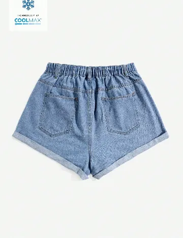 Pantaloni scurti SHEIN CURVE, albastru