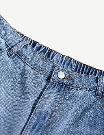 Pantaloni scurti SHEIN CURVE, albastru