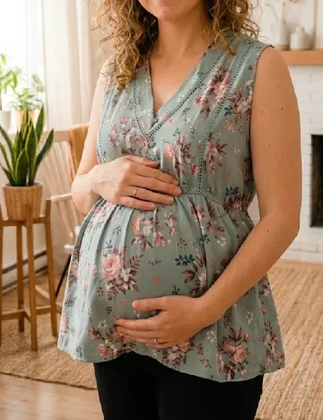 Bluza Only Maternity, albastru