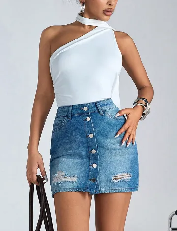 Fusta SHEIN, albastru