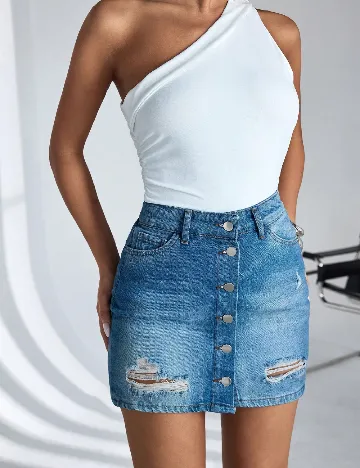 Fusta SHEIN, albastru