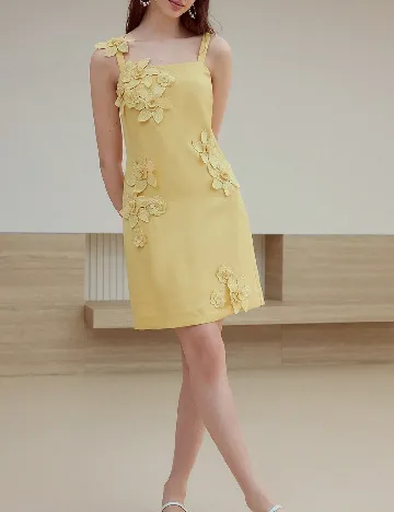 Rochie scurta MOTF, galben