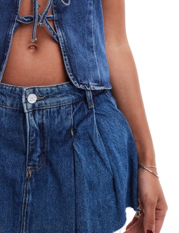 Fusta pantalon Only, albastru