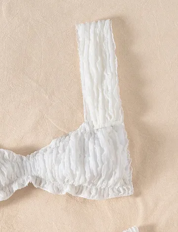 Costum de baie SHEIN, alb