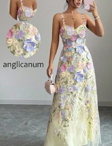 Rochie lunga SHEIN, floral print