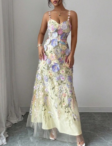 Rochie lunga SHEIN, floral print