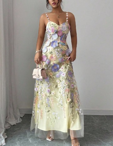 Rochie lunga SHEIN, floral print
