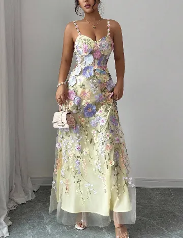 Rochie lunga SHEIN, floral print