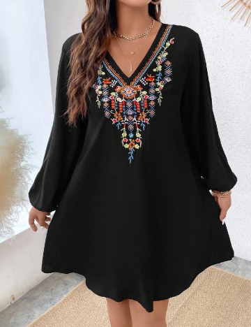 Rochie scurta SHEIN CURVE, negru