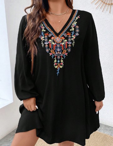 Rochie scurta SHEIN CURVE, negru